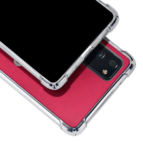 NBA Chicago Bulls Red Distressed Galaxy S20 FE Clear Case